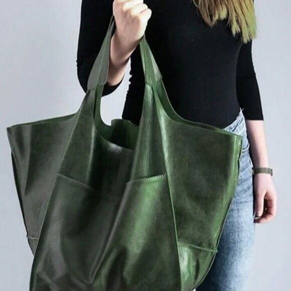 Handbags - Green Vintage Women's Large Capacity Tote Bag